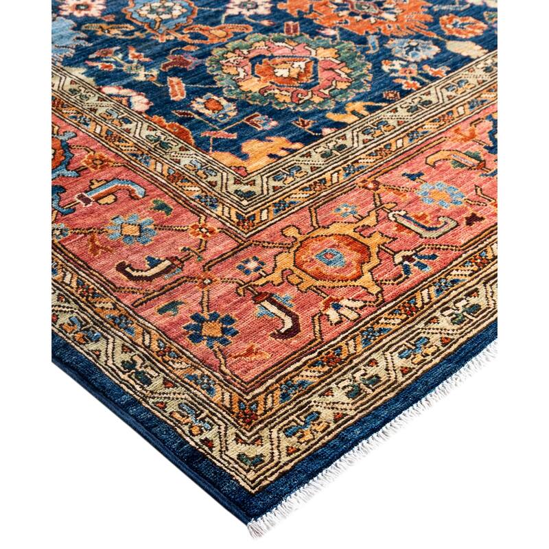Serapi One-of-a-Kind Hand-Knotted Area Rug - Blue - 9' 1" x 11' 9"