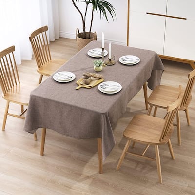 STP Goods Imitation linen tablecloth in Taupe