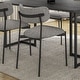 preview thumbnail 18 of 19, Amisco Yasmina Upholstered Dining Chair with Metal Leg