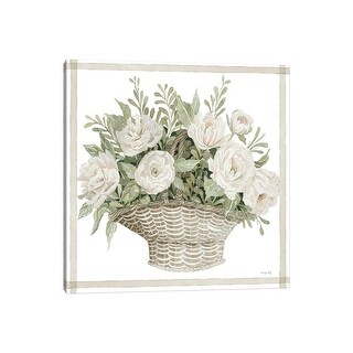 iCanvas "Basket Of Peonies" by Cindy Jacobs Canvas Print - Bed Bath ...