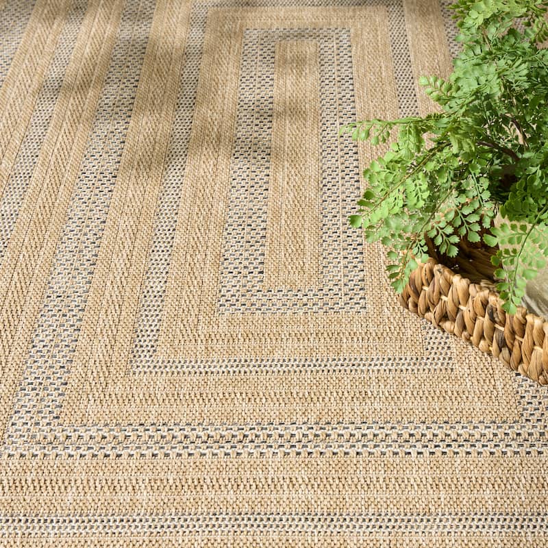 Nourison Tulum Indoor/Outdoor Geometric Area Rug