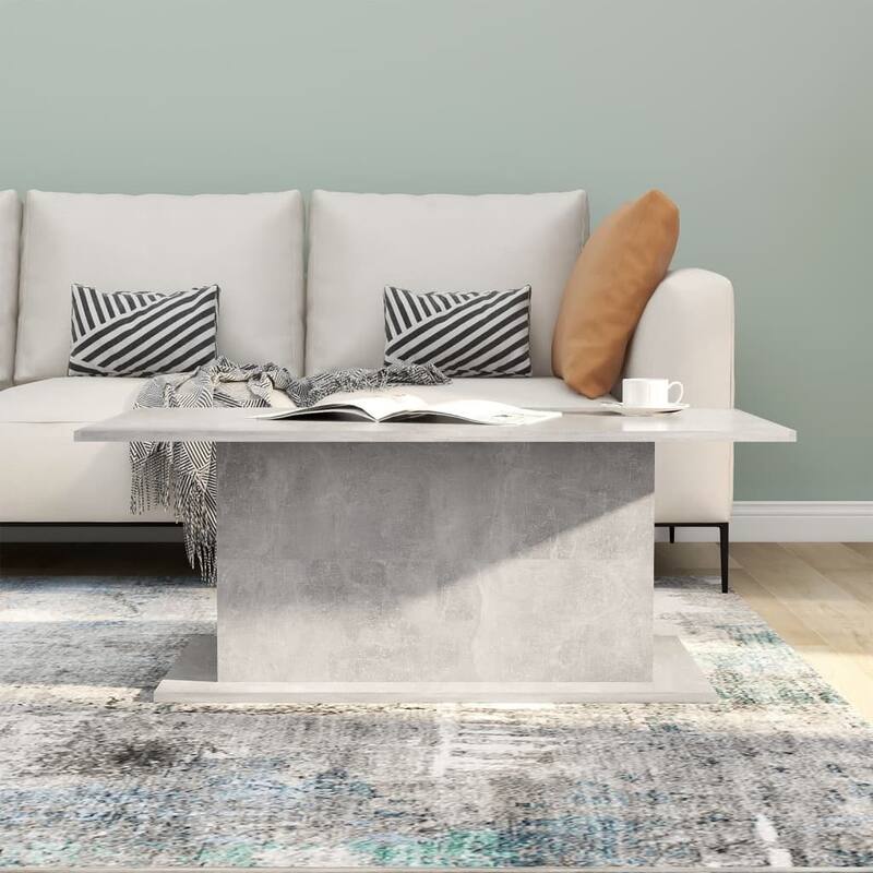 vidaXL Coffee Table Accent End Side Sofa Table for Living Room Engineered Wood - 40.2" x 21.9" x 15.7"