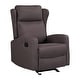 Brown Chenille Fabric Power Lift Recliner - Large Size, Massage ...