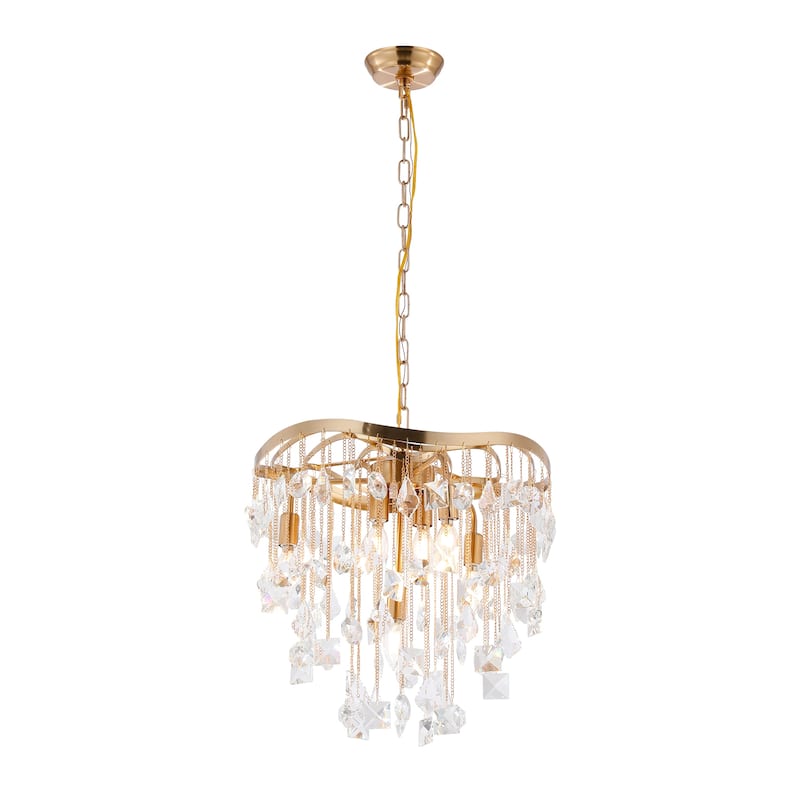 Halcyon Medium Three Tier Chandelier (Gold or Silver) - Gold