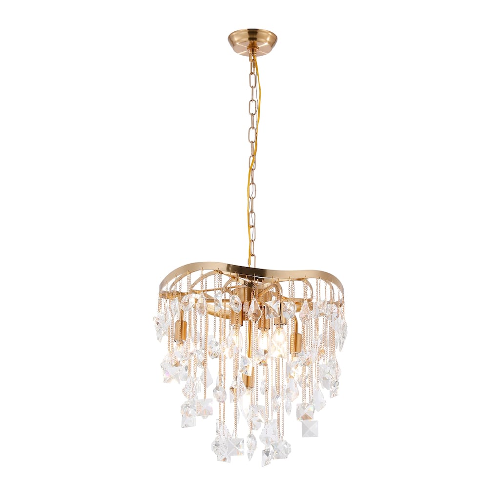Halcyon Medium Three Tier Chandelier (Gold or Silver)