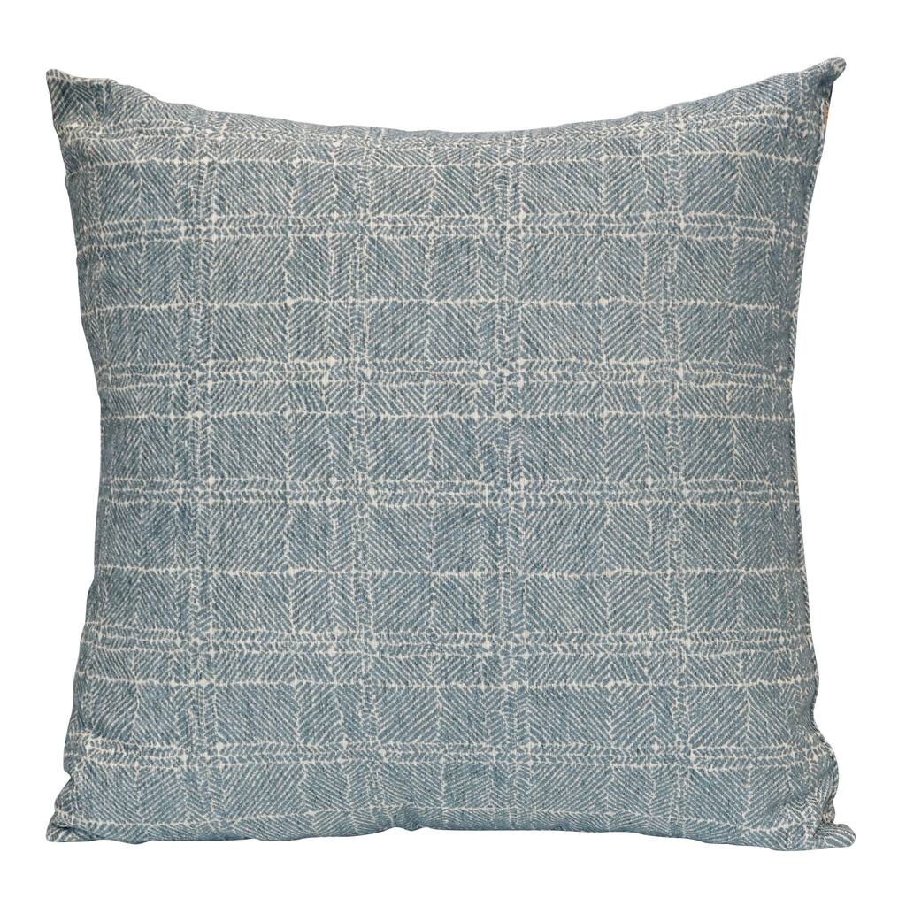 Harp & Finial Jason Jade Pillow - Down Insert - Gray-Cream