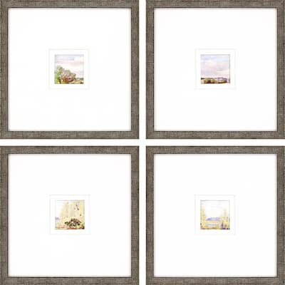 Petite Placid S/4 Exclusive Framed Art Giclee from the J. Banks Collection - Under Glass - Multi-Color