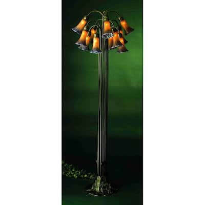 Meyda Tiffany Stained Glass / Tiffany Floor Lamp from the Lilies