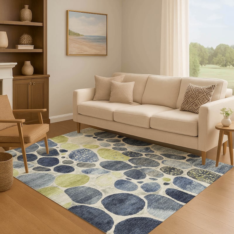 Premium Washable Super Soft Contemporary Cobble Mayfield Rug