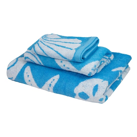 Arkwright Oceanic 3-Piece Towel Set (1 Bath, 1 Hand, 1 Washcloth)