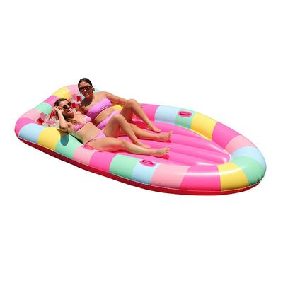 10.7ft 2 Person Multi-Color Inflatable Float