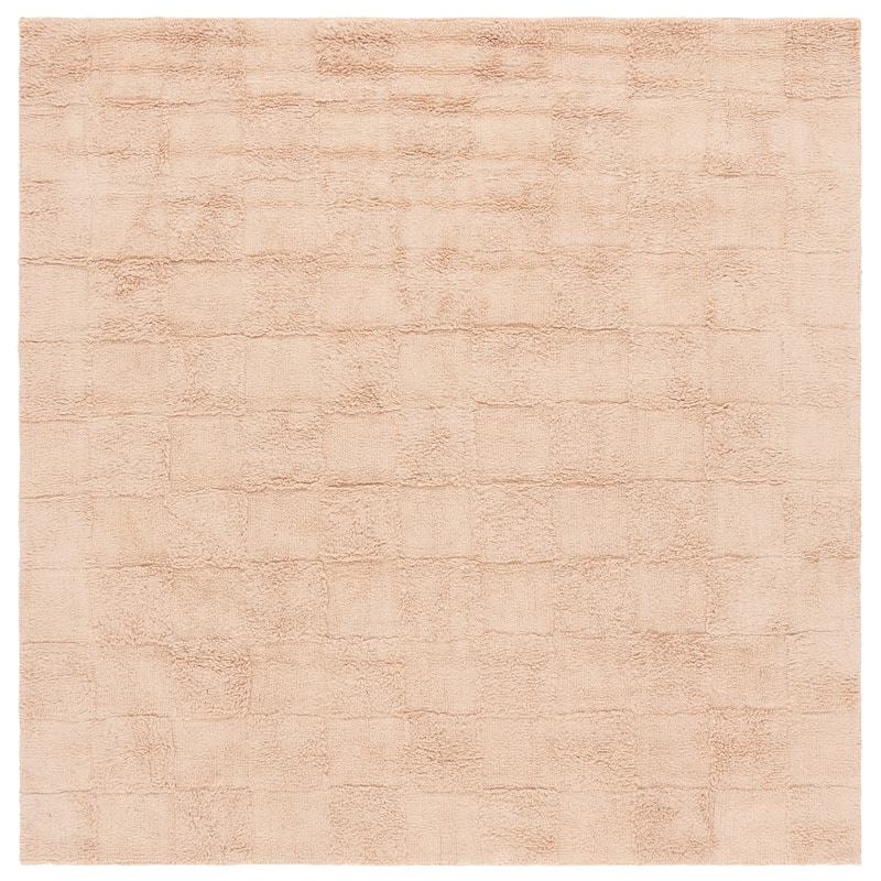 SAFAVIEH Handmade Easy Aygul Care Machine Washable Rug - 6' Square - Beige - Square