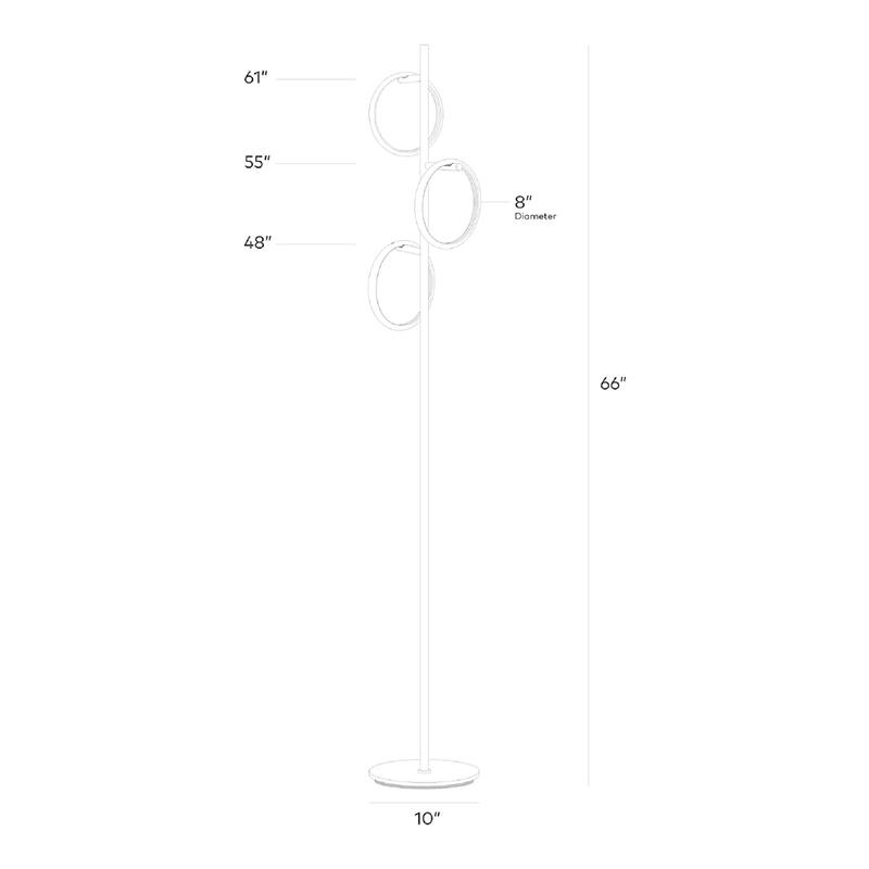 Brightech Saturn LED Floor Lamp Silver On Sale Bed Bath & Beyond