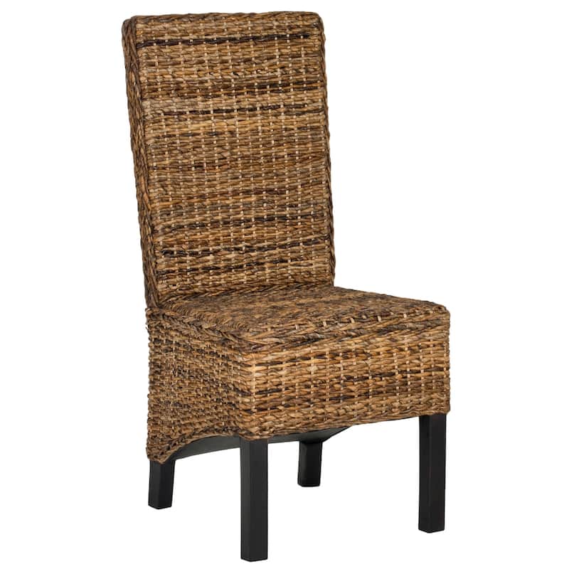SAFAVIEH Candy Natural Wicker Dining Chair (Set of 2) - 19" W x 22" D x 41" H - 19Wx22Dx41H