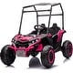 preview thumbnail 21 of 30, 2-Seater Kids Ride On Utv, 24V 4WD Electric Truck with Sun Shade Rose