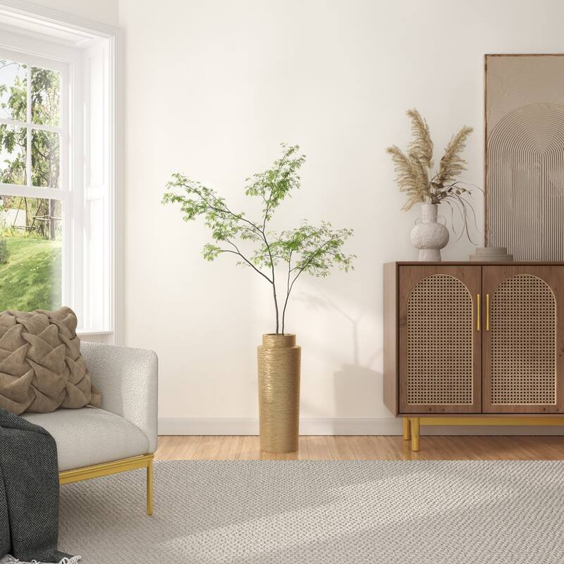 Acroma 12.9" Ceramic Floor Vase 2-set Decoration For Home Office Decor.