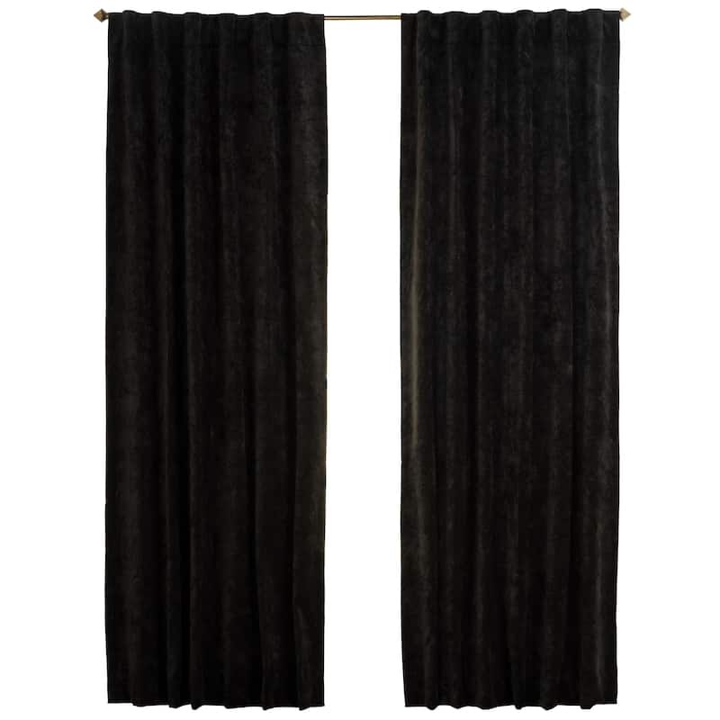 Padma Velvet 50x84 Back-Tab Curtain Panel (Single Panel)