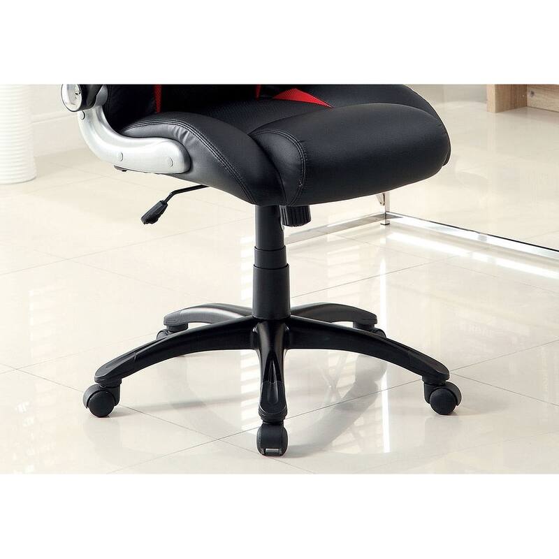 Modern Contemporary Padded Office Chair Pneumatic Height Adjustable An Wheel Legs