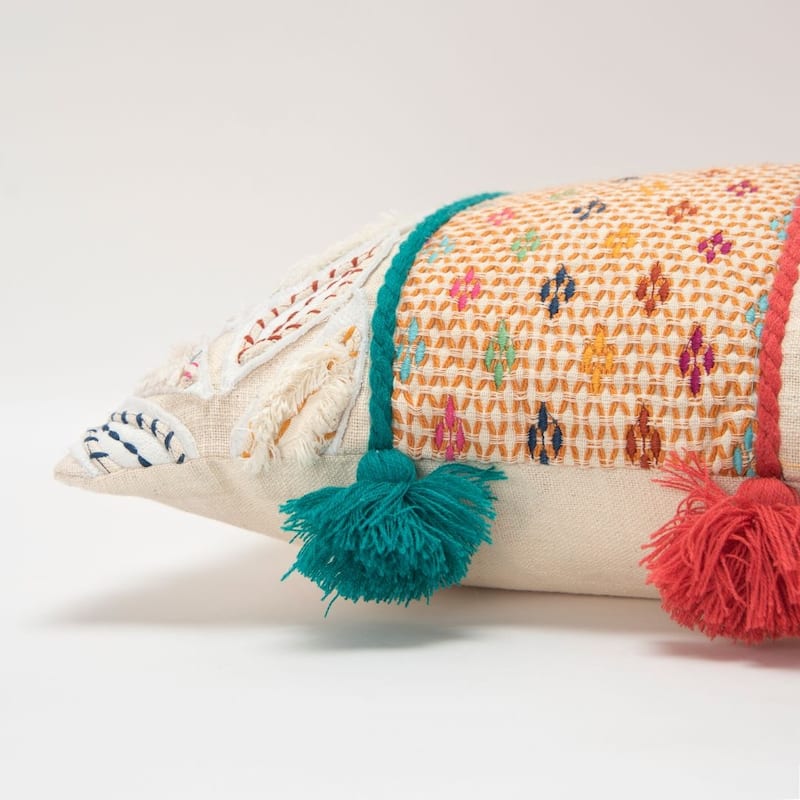 Teal Stripes Decorative Pillow