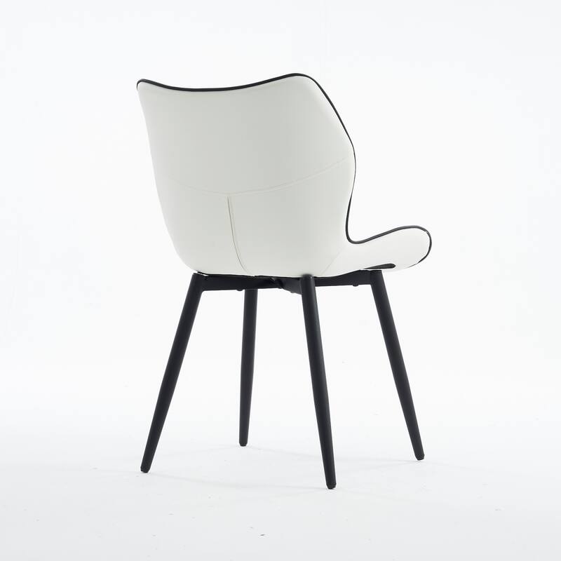 Upholstered Dining Chairs Set of 2, Faux Leather Kitchen Chairs