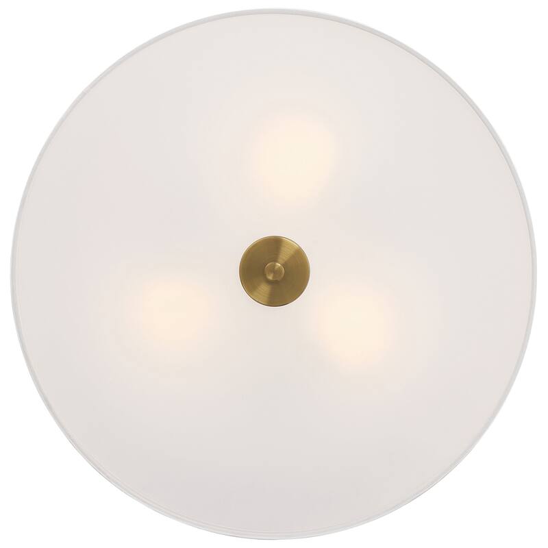Access Lighting 64063LEDDLP/WH Mid Town 3 Light 18" Wide LED Flush