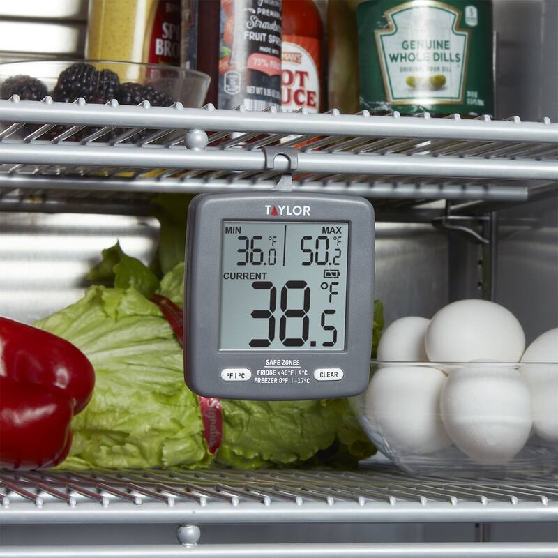 Taylor LCD Display Kitchen Thermometer, Grey