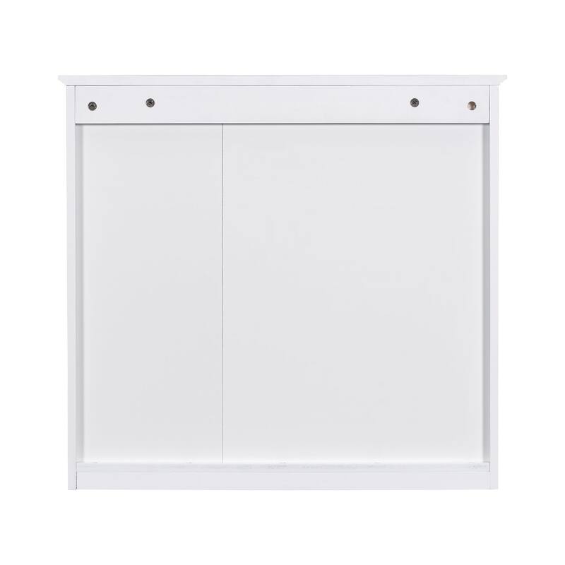 Plywood Freestanding Bathroom Vanity Set in Maple with Mirror Cabinet - 30" x 18"