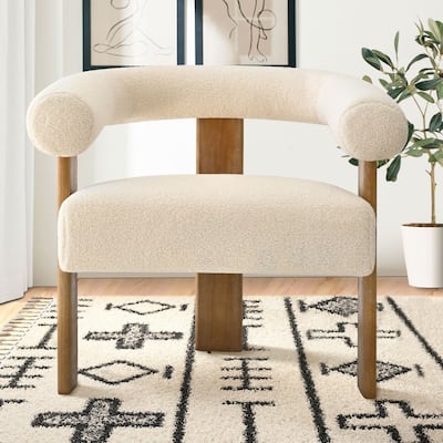 Boucle Upholstered Arm Chair