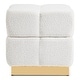 preview thumbnail 16 of 17, Furniture of America Soren Modern 18-inch Boucle Storage Ottoman with Biscuit Tufting