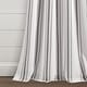 preview thumbnail 71 of 85, Lush Decor Farmhouse Stripe Yarn Dyed Cotton Window Curtain Panel Pair