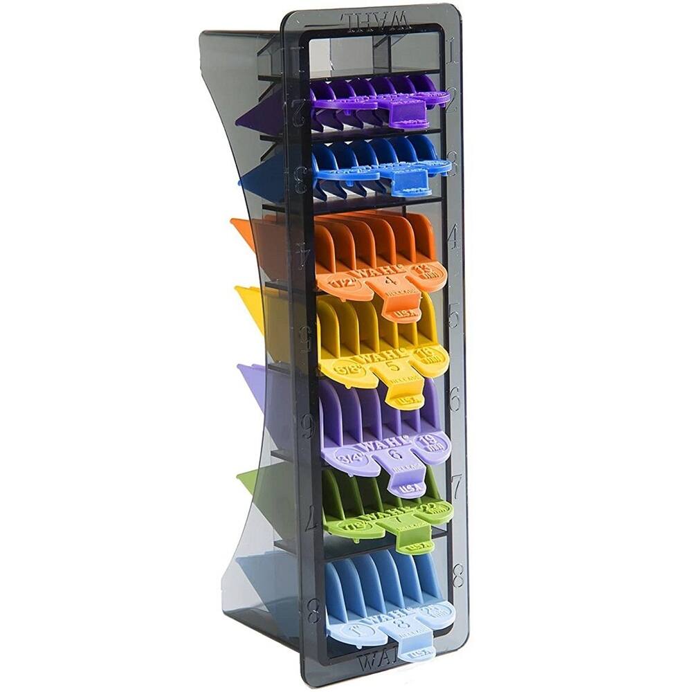 Wahl 8 Pack Cutting Guides with Organizer - Assorted #3170-400 - White