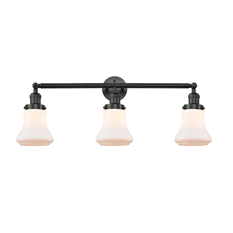 Innovations Lighting Bellmont 3 Light 30" Wide Bathroom Vanity Light - Matte Black / Matte White