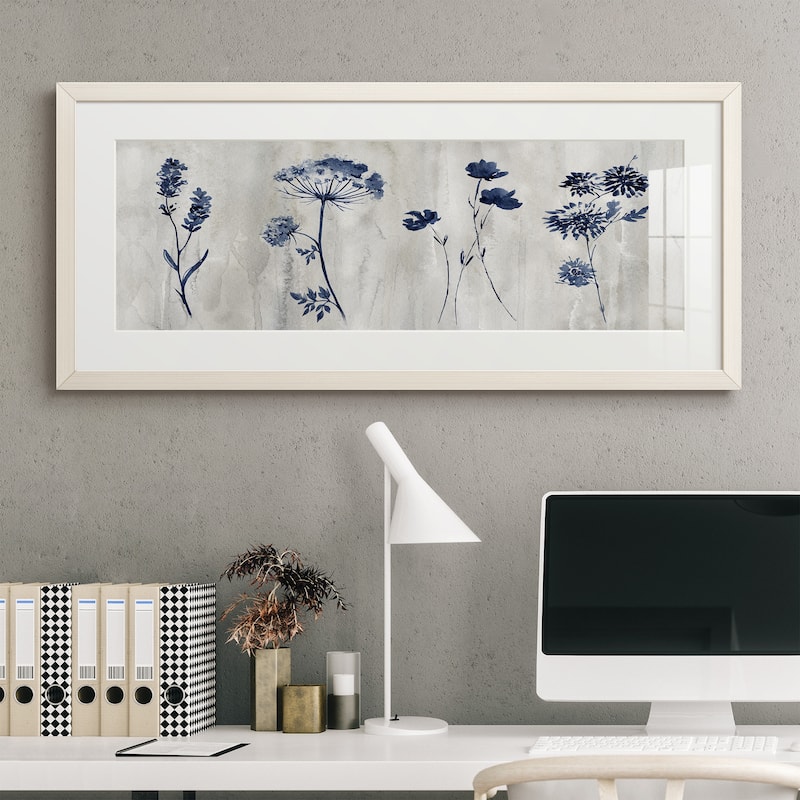Indigo Row-Premium Gallery Framed Print