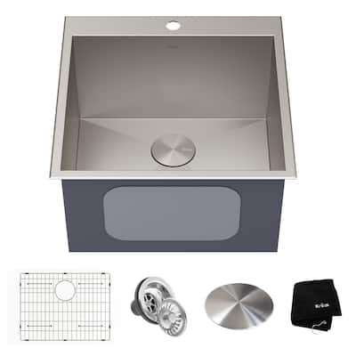 Kraus Standart PRO 22" Undermount Single Basin Stainless Steel Kitchen