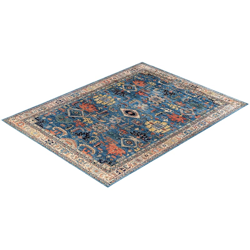 Serapi One-of-a-Kind Hand-Knotted Area Rug - Blue - 8' 11" x 11' 9"