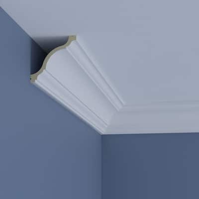 3 1/2"H x 3 1/2"P x 5"F x 96"L Austin Crown Moulding - 1-Pack