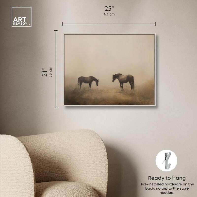 Equine Duo II Canvas by Art Remedy
