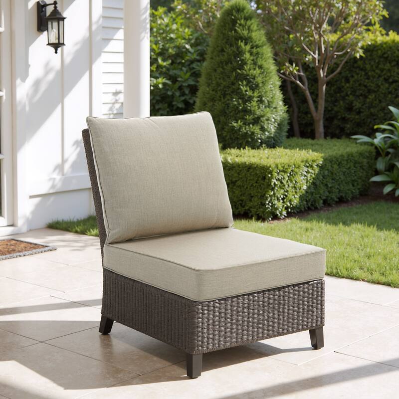 4.7" Thick Sunbrella Outdoor Cushion Set with Back and Seat Cushion