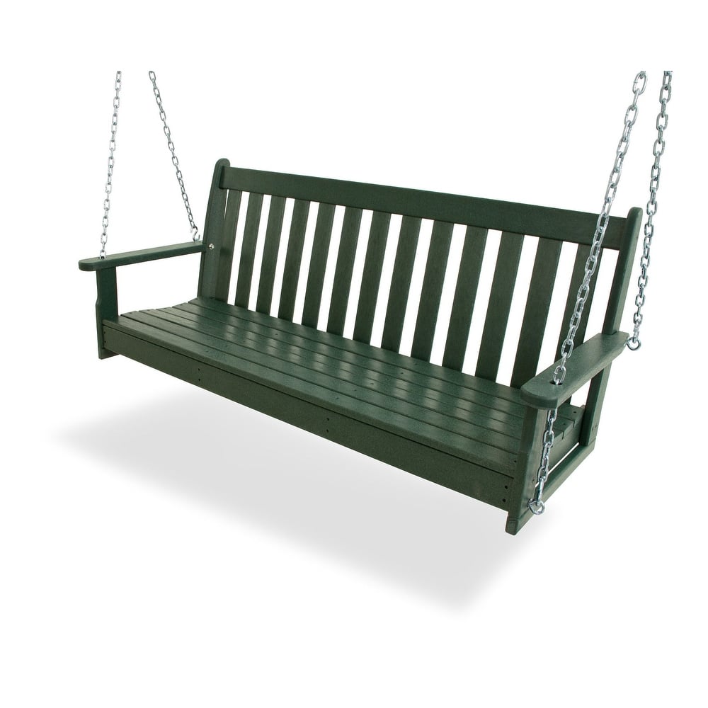 POLYWOOD Vineyard Plastic 60-inch Outdoor Swing - N/A
