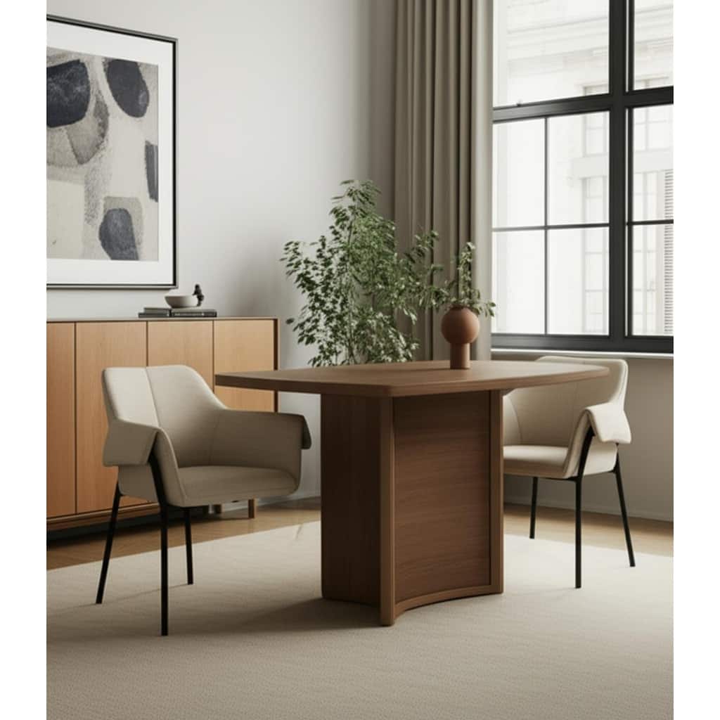 HomeRoots Gray And Black Upholstered Fabric Dining Arm Chair - 29.50 in. x 32.50 in. x 24.50 in.