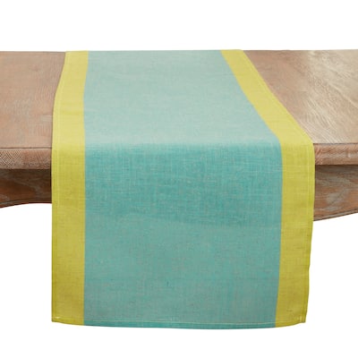 Multicolored Band Table Runner - 16"x72"