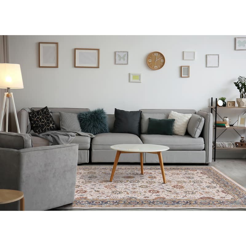 Olivia Collection - Classic Elegant Border Area Rug