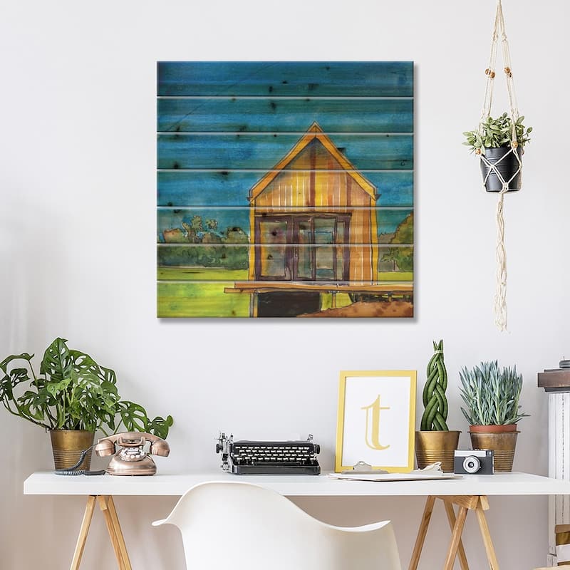Cabin Scape VI Print On Wood by Paul McCreery - Multi-Color