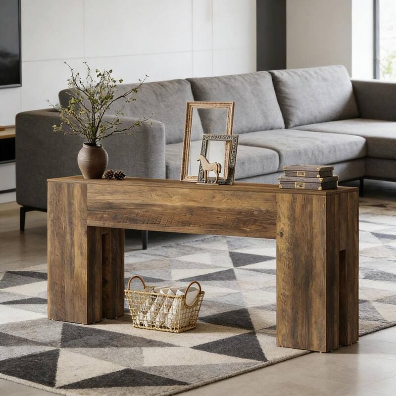 Rustic Wooden Console and Hallway Table