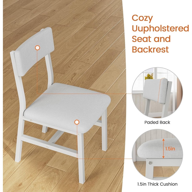 Dining Table Set 6 People Extendable Kitchen Table 4 Chairs