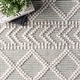 preview thumbnail 13 of 11, Nuloom Contemporary Handmade Flatweave Dot Aztec Indian Trellis Tassel Area Rug