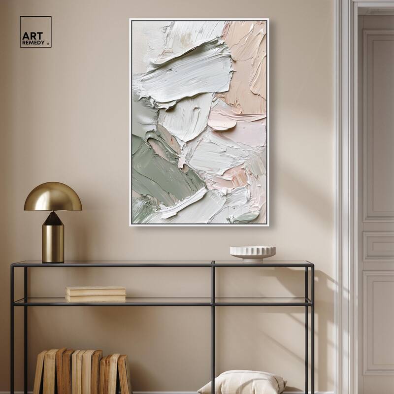 Creamy Contours I Canvas by Art Remedy