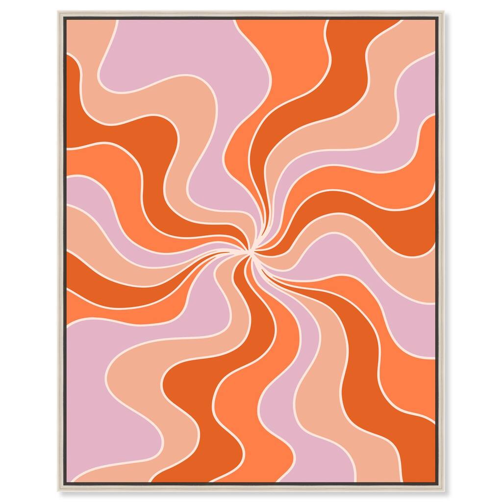 Carnaval Retro Curves II Canvas by Art Remedy