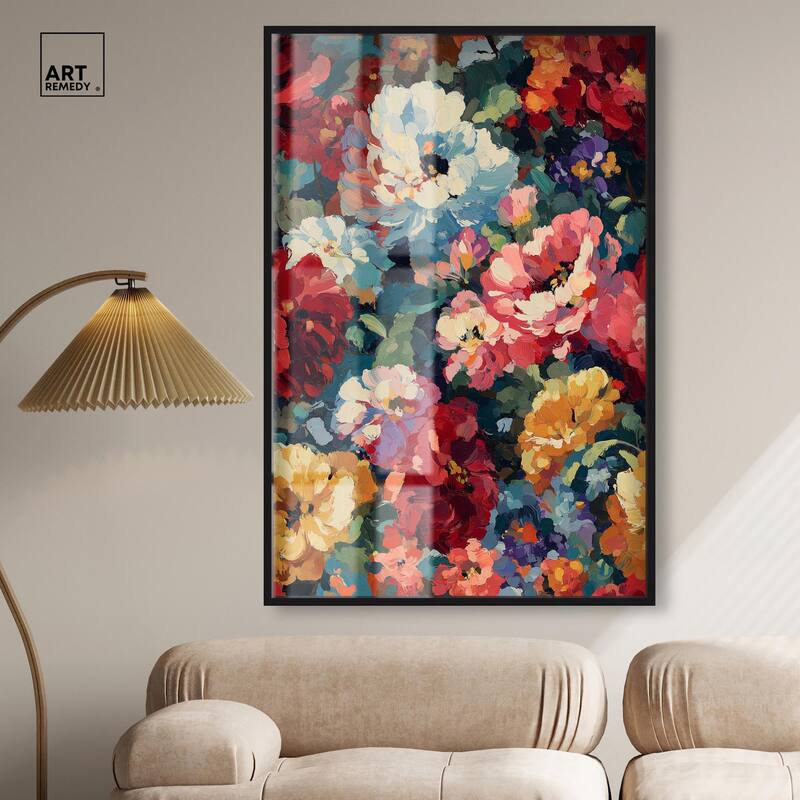 Garden Tapestries I Shadowbox by Art Remedy