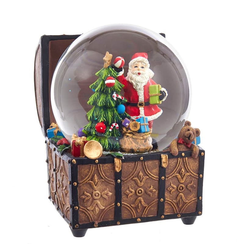 Kurt Adler 100MM Santa Musical Water Globe - 4"